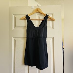 Lululemon, black mesh cross back tank top, size 8